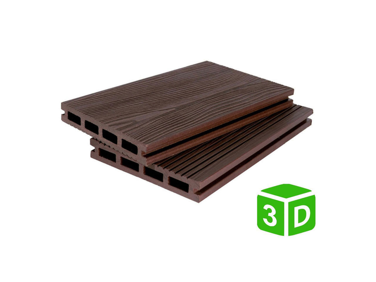 Террасная доска из ДПК 3D 140*22 мм